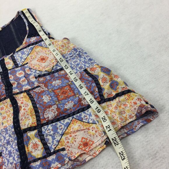 Elodie Crochet Back Tank Size Small Womens Patchwork Boho Style Top S - Picture 5 of 6